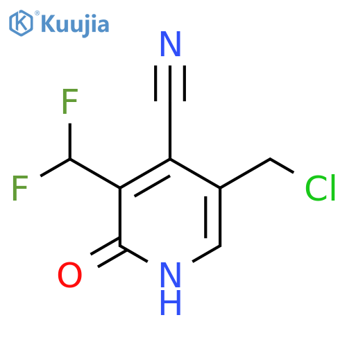 5-(Chloromethyl)-4-cyano-3-(difluoromethyl)-2-hydroxypyridine structure