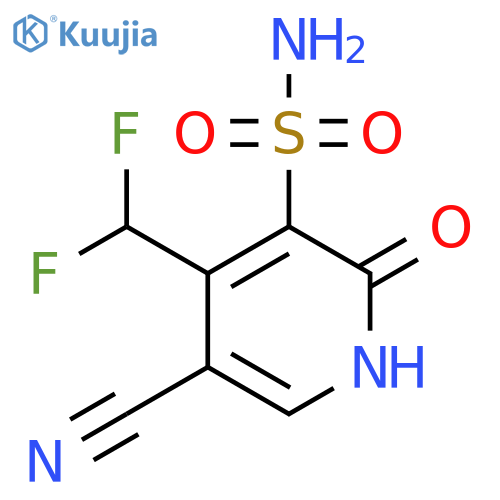 5-Cyano-4-(difluoromethyl)-2-hydroxypyridine-3-sulfonamide structure