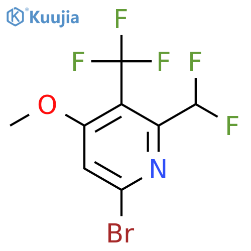 6-Bromo-2-(difluoromethyl)-4-methoxy-3-(trifluoromethyl)pyridine structure
