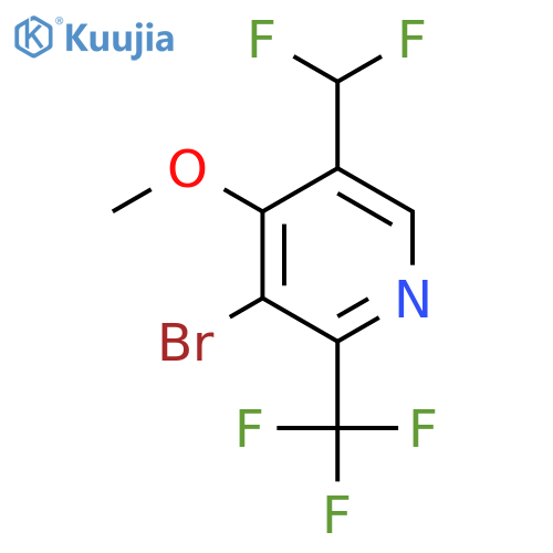 3-Bromo-5-(difluoromethyl)-4-methoxy-2-(trifluoromethyl)pyridine structure