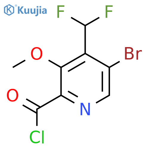 5-Bromo-4-(difluoromethyl)-3-methoxypyridine-2-carbonyl chloride structure