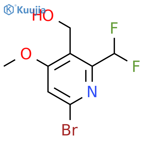6-Bromo-2-(difluoromethyl)-4-methoxypyridine-3-methanol structure