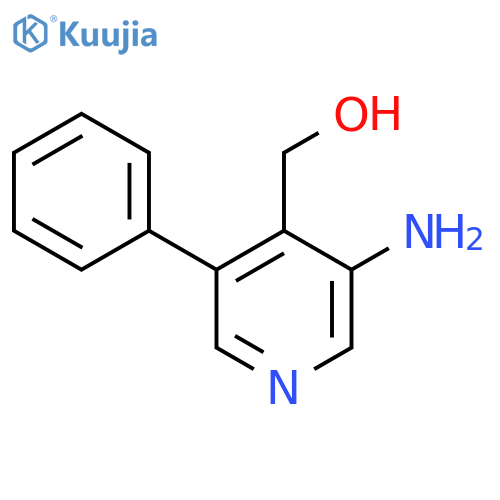 3-Amino-5-phenylpyridine-4-methanol structure