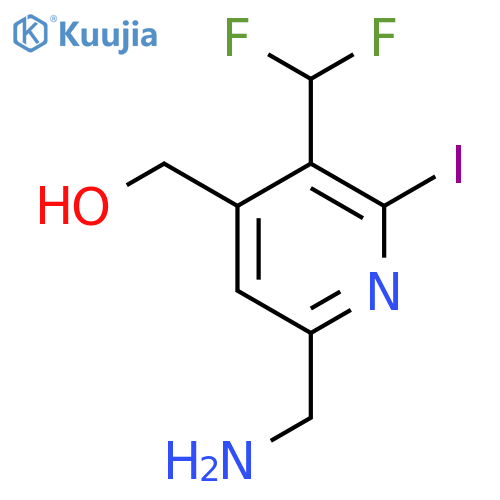 6-(Aminomethyl)-3-(difluoromethyl)-2-iodopyridine-4-methanol structure