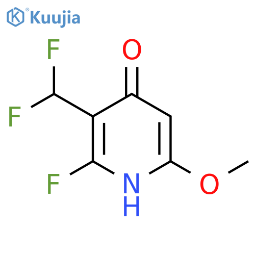 3-(Difluoromethyl)-2-fluoro-4-hydroxy-6-methoxypyridine structure
