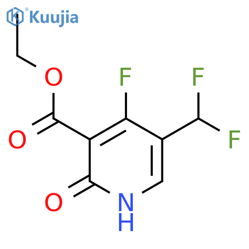 Ethyl 5-(difluoromethyl)-4-fluoro-2-hydroxypyridine-3-carboxylate structure