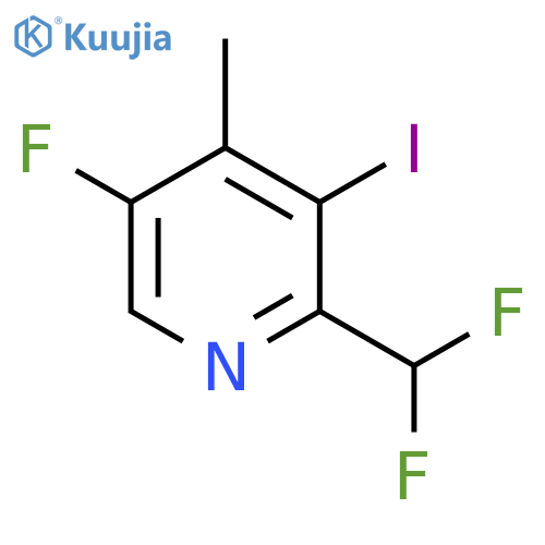 2-(Difluoromethyl)-5-fluoro-3-iodo-4-methylpyridine structure