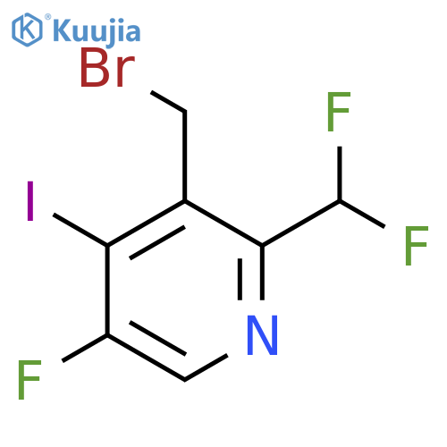 3-(Bromomethyl)-2-(difluoromethyl)-5-fluoro-4-iodopyridine structure