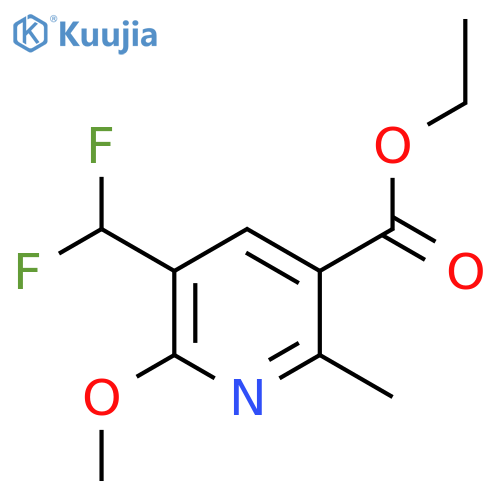 Ethyl 3-(difluoromethyl)-2-methoxy-6-methylpyridine-5-carboxylate structure