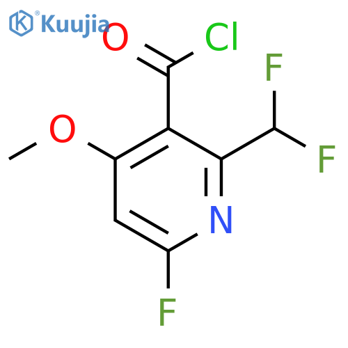 2-(Difluoromethyl)-6-fluoro-4-methoxypyridine-3-carbonyl chloride structure
