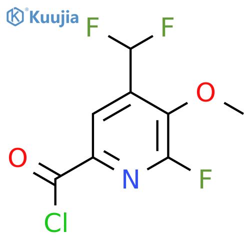 4-(Difluoromethyl)-2-fluoro-3-methoxypyridine-6-carbonyl chloride structure