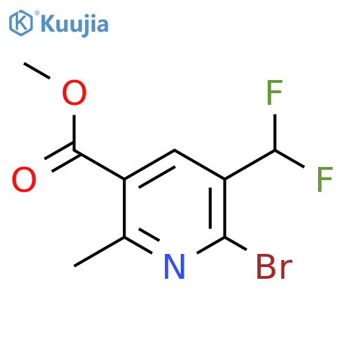 Methyl 2-bromo-3-(difluoromethyl)-6-methylpyridine-5-carboxylate structure
