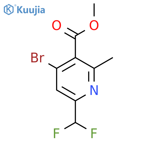 Methyl 4-bromo-6-(difluoromethyl)-2-methylpyridine-3-carboxylate structure