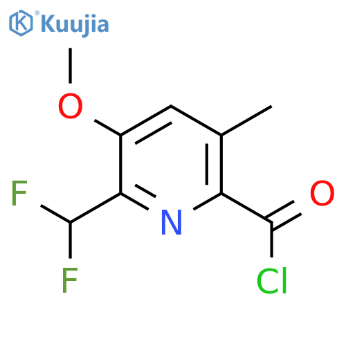 2-(Difluoromethyl)-3-methoxy-5-methylpyridine-6-carbonyl chloride structure