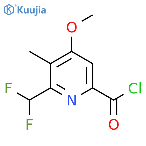 2-(Difluoromethyl)-4-methoxy-3-methylpyridine-6-carbonyl chloride structure
