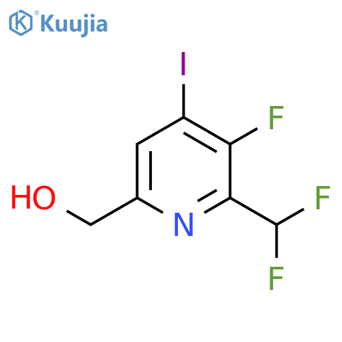 2-(Difluoromethyl)-3-fluoro-4-iodopyridine-6-methanol structure