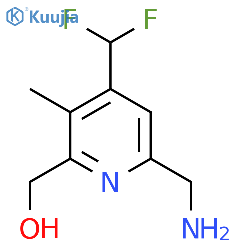 6-(Aminomethyl)-4-(difluoromethyl)-3-methylpyridine-2-methanol structure