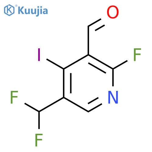5-(Difluoromethyl)-2-fluoro-4-iodopyridine-3-carboxaldehyde structure