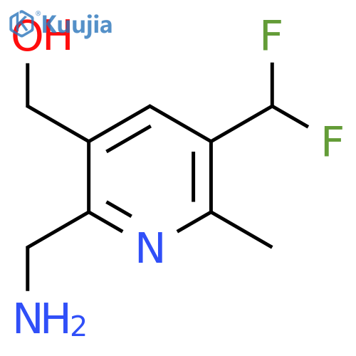2-(Aminomethyl)-5-(difluoromethyl)-6-methylpyridine-3-methanol structure