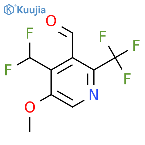 4-(Difluoromethyl)-5-methoxy-2-(trifluoromethyl)pyridine-3-carboxaldehyde structure