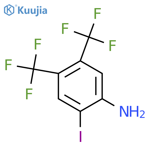 4,5-Bis(trifluoromethyl)-2-iodoaniline structure