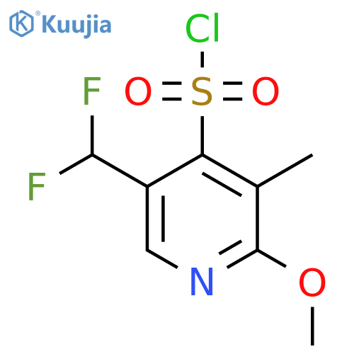 5-(Difluoromethyl)-2-methoxy-3-methylpyridine-4-sulfonyl chloride structure