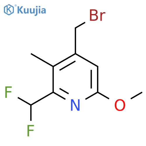 4-(Bromomethyl)-2-(difluoromethyl)-6-methoxy-3-methylpyridine structure