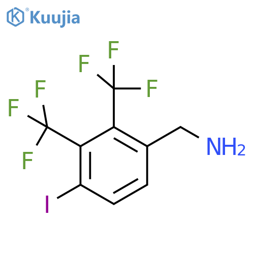 2,3-Bis(trifluoromethyl)-4-iodobenzylamine structure