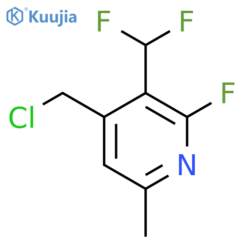 4-(Chloromethyl)-3-(difluoromethyl)-2-fluoro-6-methylpyridine structure