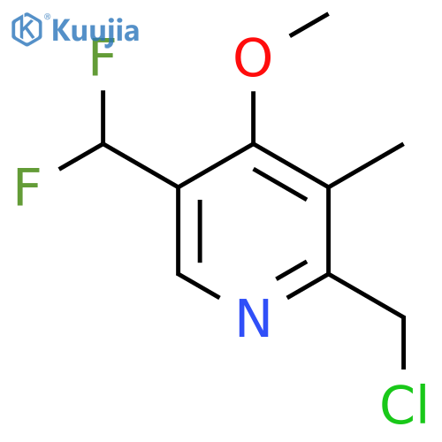 2-(Chloromethyl)-5-(difluoromethyl)-4-methoxy-3-methylpyridine structure
