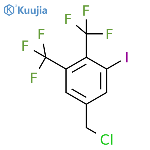 3,4-Bis(trifluoromethyl)-5-iodobenzyl chloride structure