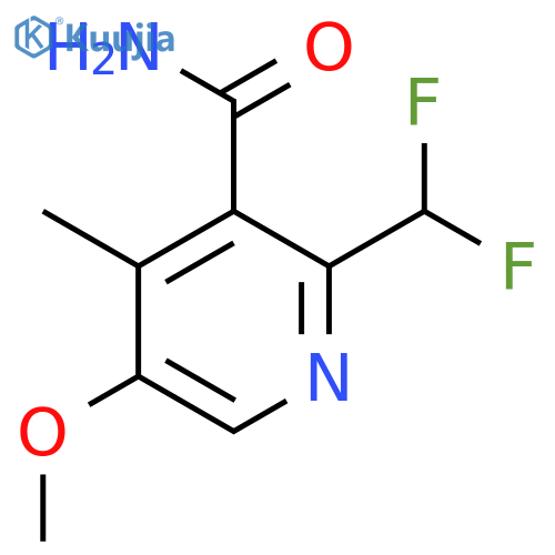 2-(Difluoromethyl)-5-methoxy-4-methylpyridine-3-carboxamide structure