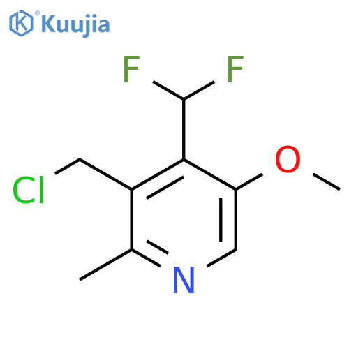 3-(Chloromethyl)-4-(difluoromethyl)-5-methoxy-2-methylpyridine structure