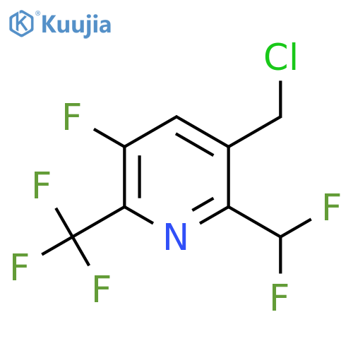 3-(Chloromethyl)-2-(difluoromethyl)-5-fluoro-6-(trifluoromethyl)pyridine structure