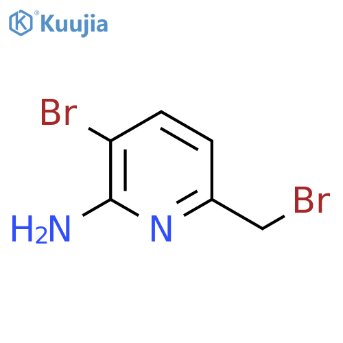 2-Amino-3-bromo-6-(bromomethyl)pyridine structure