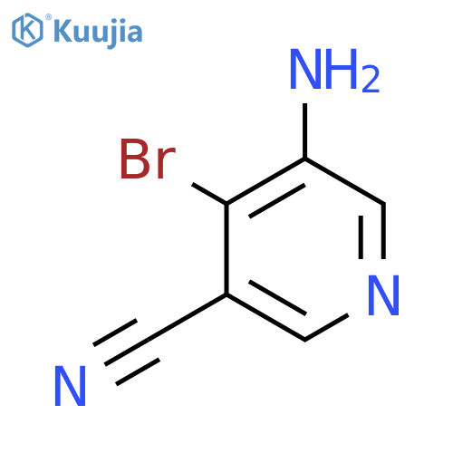 5-Amino-4-bromonicotinonitrile structure