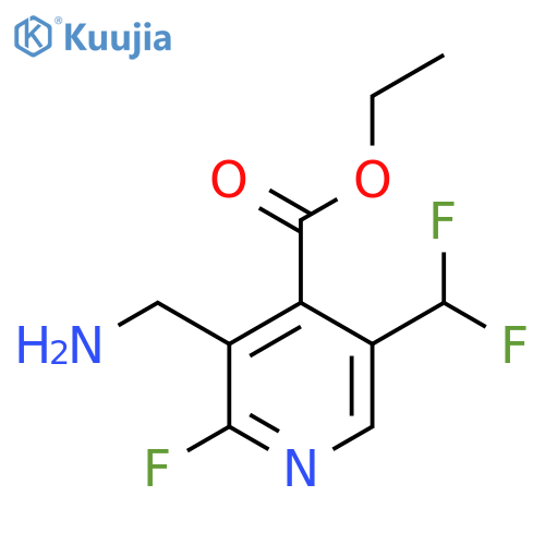 Ethyl 3-(aminomethyl)-5-(difluoromethyl)-2-fluoropyridine-4-carboxylate structure
