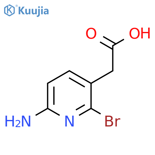 6-Amino-2-bromopyridine-3-acetic acid structure