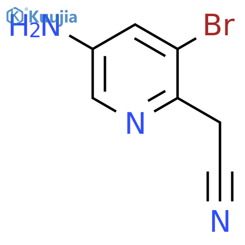 5-Amino-3-bromopyridine-2-acetonitrile structure