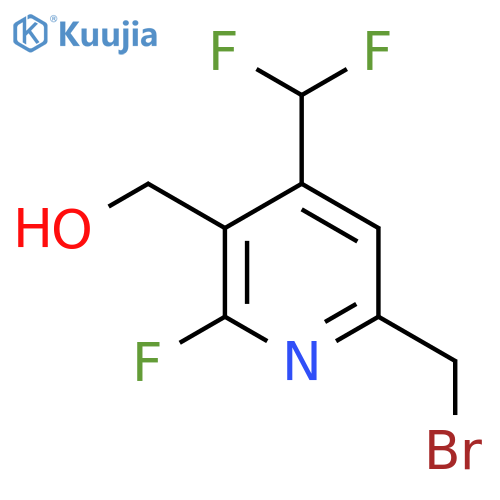 6-(Bromomethyl)-4-(difluoromethyl)-2-fluoropyridine-3-methanol structure