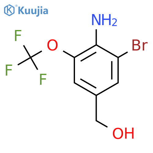 4-Amino-3-bromo-5-(trifluoromethoxy)benzyl alcohol structure