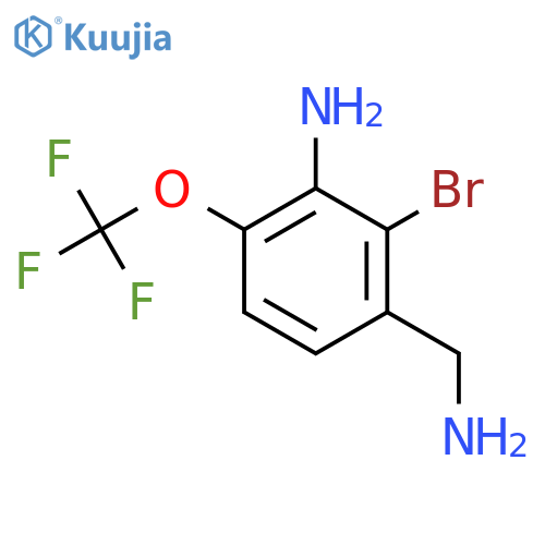 3-Amino-2-bromo-4-(trifluoromethoxy)benzylamine structure
