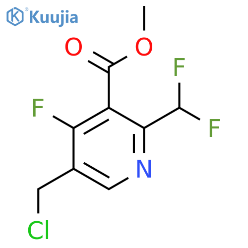 Methyl 5-(chloromethyl)-2-(difluoromethyl)-4-fluoropyridine-3-carboxylate structure