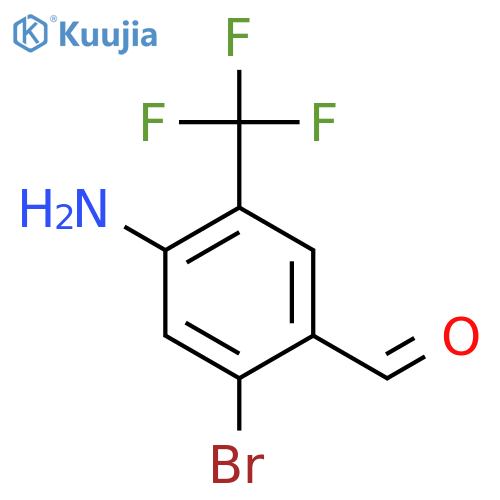 4-Amino-2-bromo-5-(trifluoromethyl)benzaldehyde structure