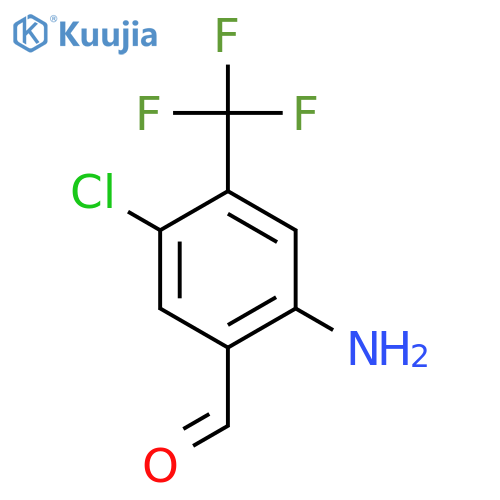 2-Amino-5-chloro-4-(trifluoromethyl)benzaldehyde structure