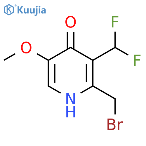 2-(Bromomethyl)-3-(difluoromethyl)-4-hydroxy-5-methoxypyridine structure