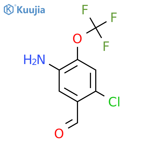 5-Amino-2-chloro-4-(trifluoromethoxy)benzaldehyde structure