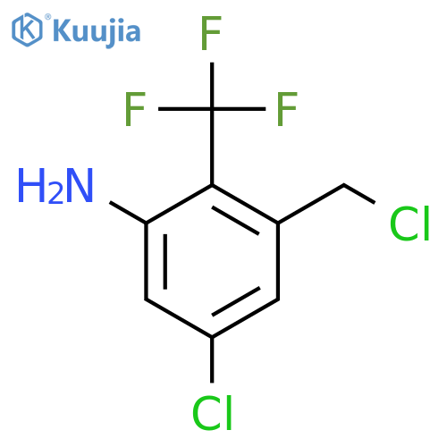 3-Amino-5-chloro-2-(trifluoromethyl)benzyl chloride structure