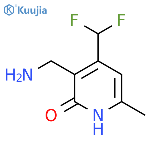 3-(Aminomethyl)-4-(difluoromethyl)-2-hydroxy-6-methylpyridine structure