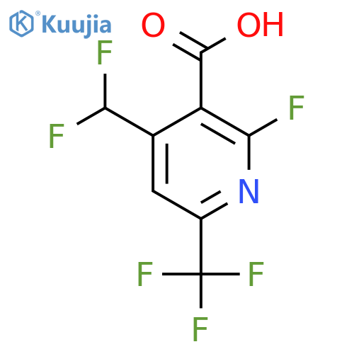 4-(Difluoromethyl)-2-fluoro-6-(trifluoromethyl)pyridine-3-carboxylic acid structure